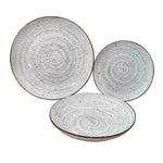 Assiettes Versa Lua Gris Porcelaine 18 Pièces - MAMM®
