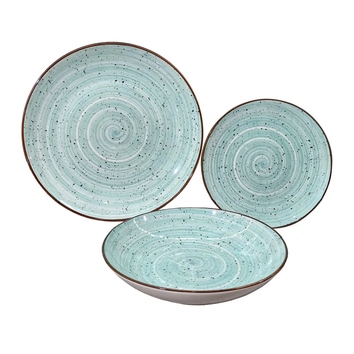 Assiettes Versa Lua Porcelaine 18 Pièces - MAMM®