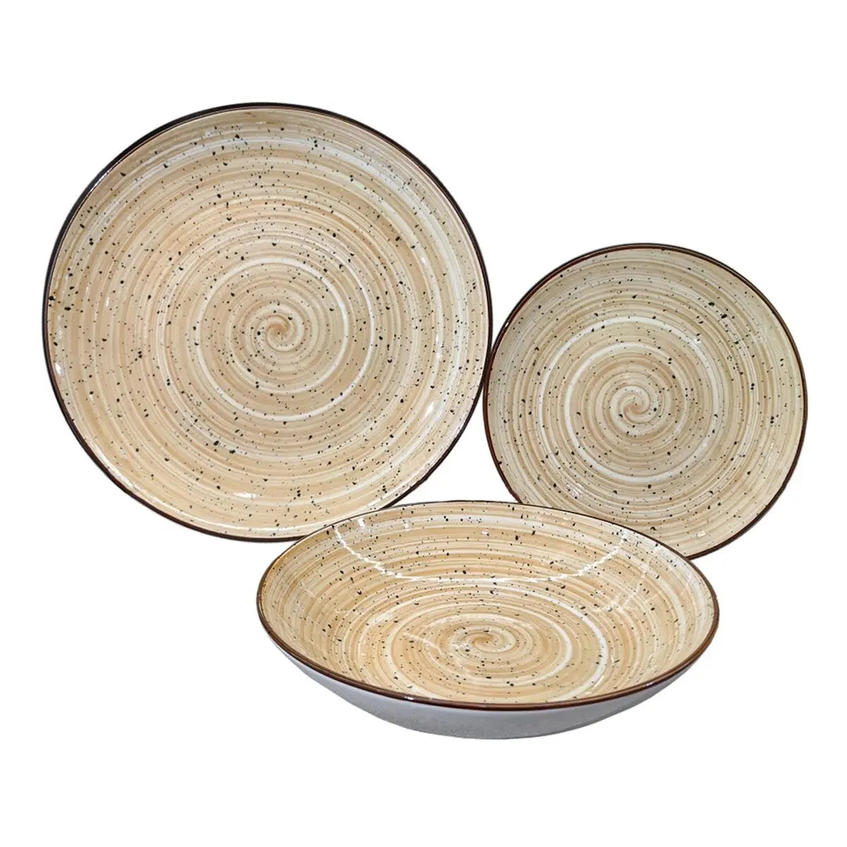 Assiettes Versa Lua Porcelaine 18 Pièces - MAMM®