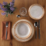 Assiettes Versa Marron Porcelaine 18 Pièces - MAMM®