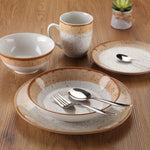 Assiettes Versa Marron Porcelaine 18 Pièces - MAMM®