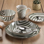 Assiettes Versa Vert Porcelaine - MAMM®