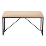 Banc Beige Métal Tissu 81 x 42 x 38 cm Bigbuy