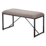 Banc Marron Métal Tissu 81 x 42 x 38 cm Bigbuy