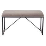 Banc Marron Métal Tissu 81 x 42 x 38 cm Bigbuy