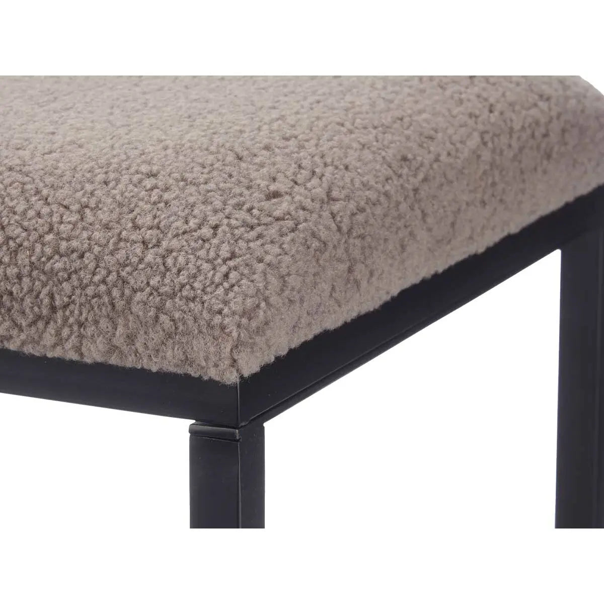 Banc Marron Métal Tissu 81 x 42 x 38 cm Bigbuy