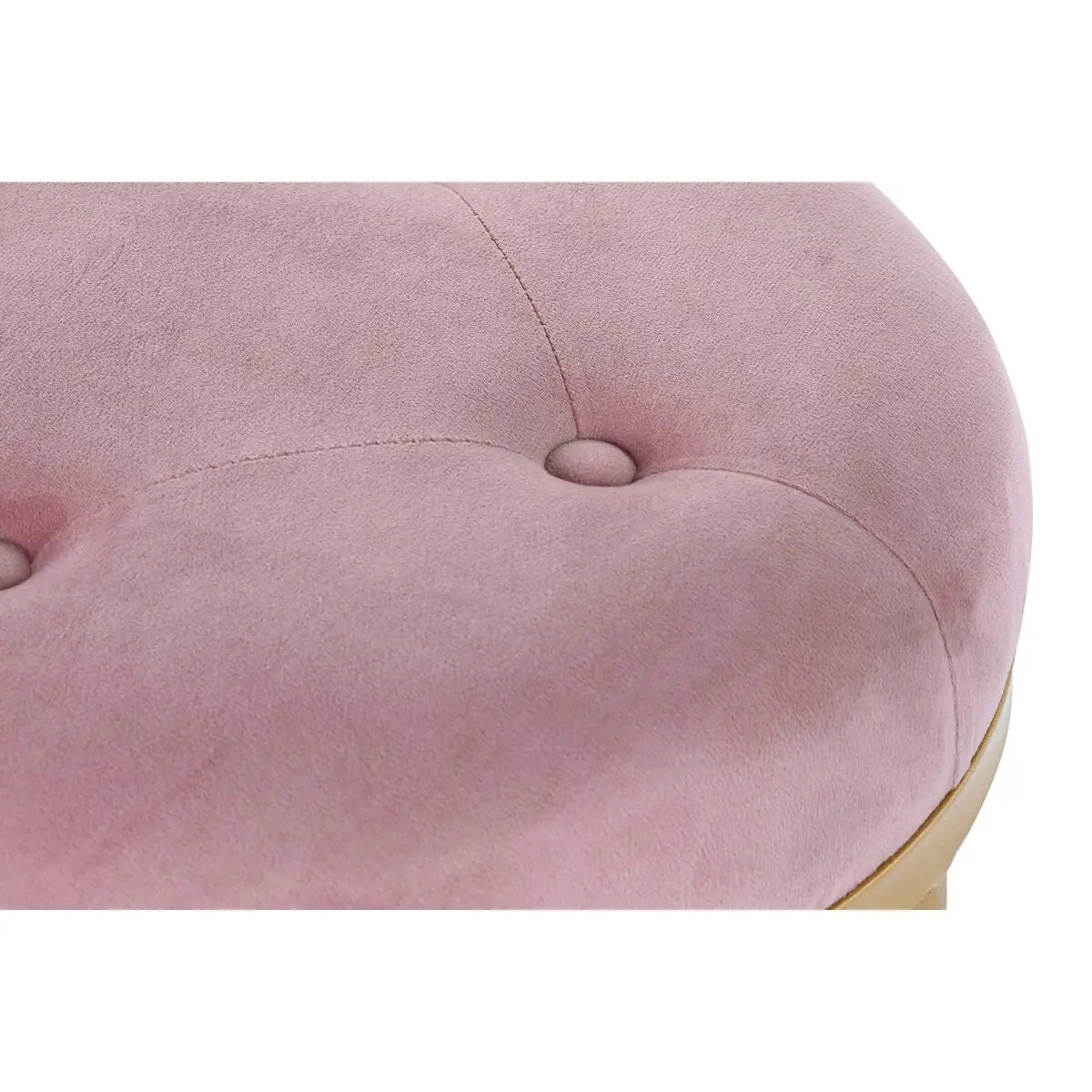 Banquette DKD Home Decor 100 x 35 x 40 cm Rose Doré Métal Mamm