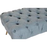 Banquette DKD Home Decor   103 x 46 x 42 cm Bleu Doré Métal Mamm