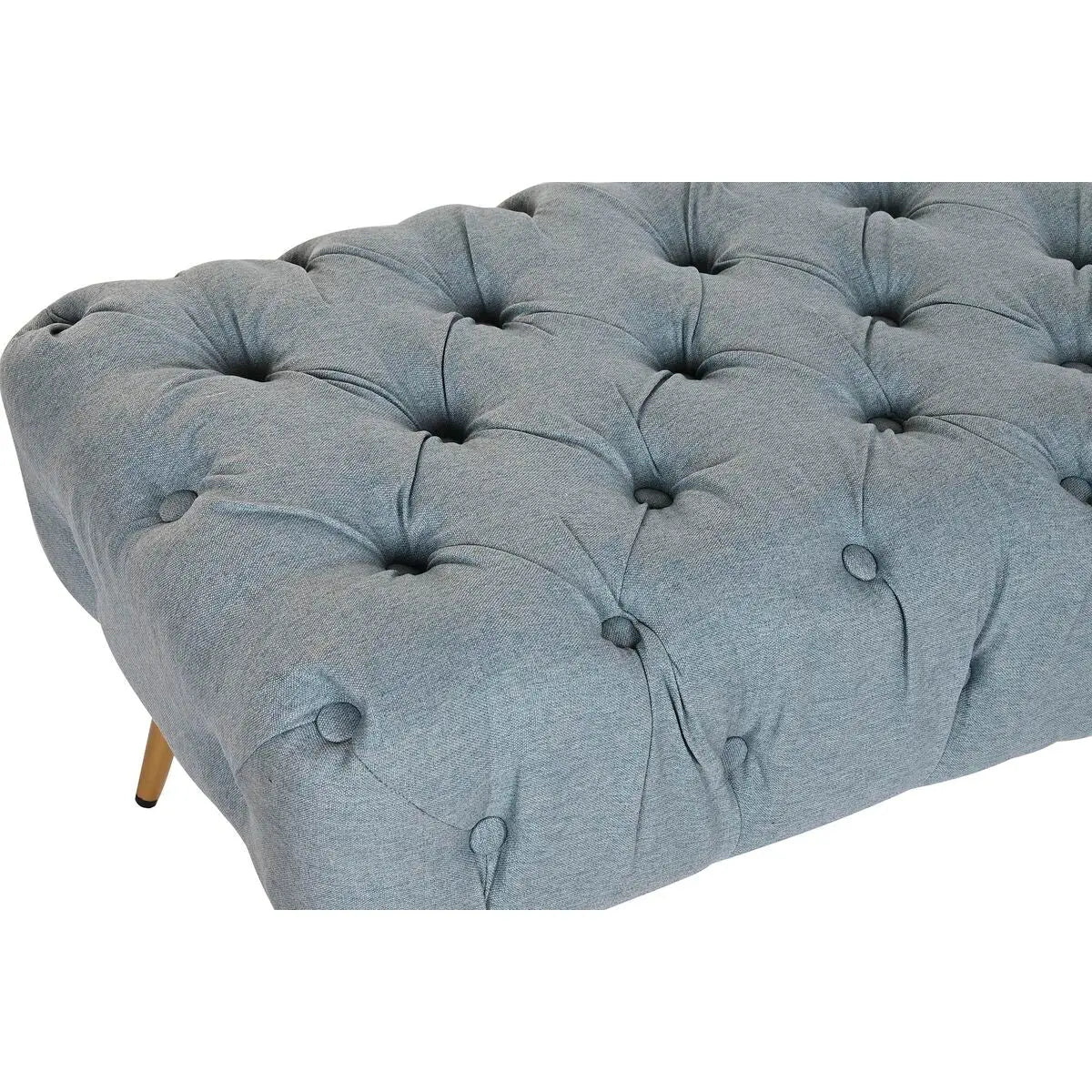 Banquette DKD Home Decor   103 x 46 x 42 cm Bleu Doré Métal Mamm