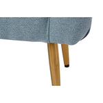 Banquette DKD Home Decor   103 x 46 x 42 cm Bleu Doré Métal Mamm