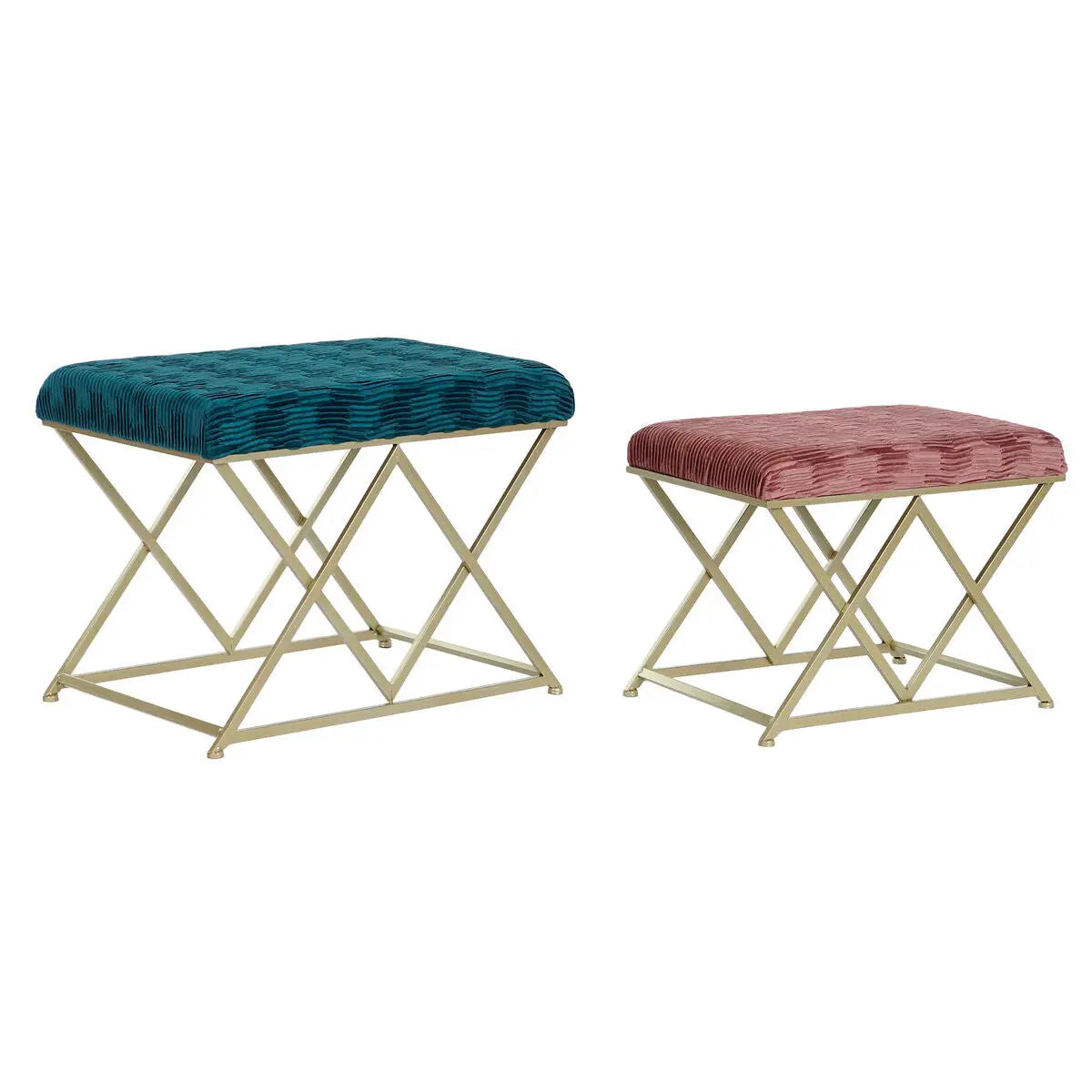 Banquette DKD Home Decor 62 x 42 x 47 cm Métal Mamm