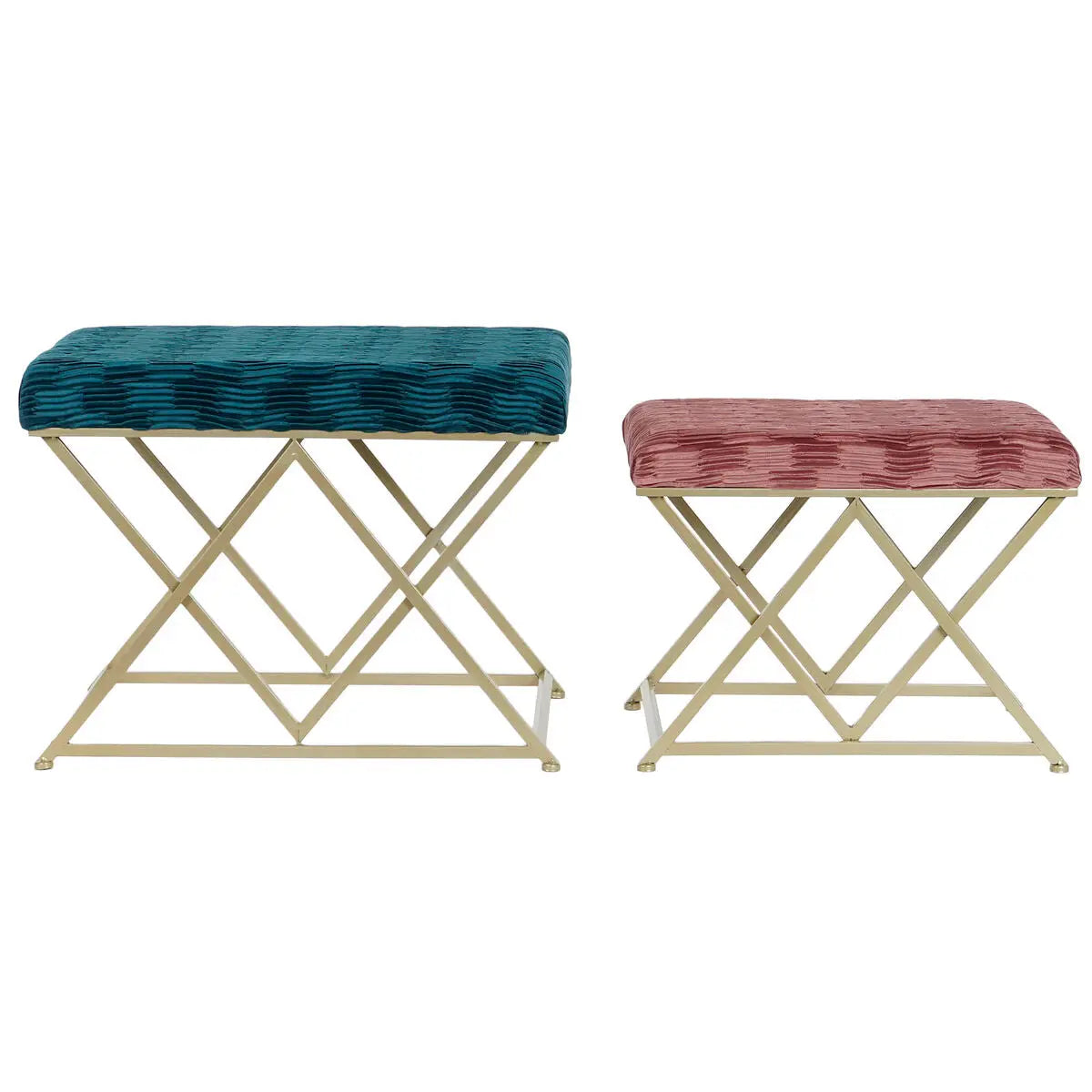 Banquette DKD Home Decor 62 x 42 x 47 cm Métal Mamm