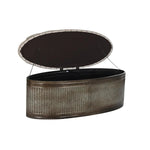 Banquette DKD Home Decor   Beige Métal Polyester Brun foncé (121 x 44 x 47,5 cm) Mamm