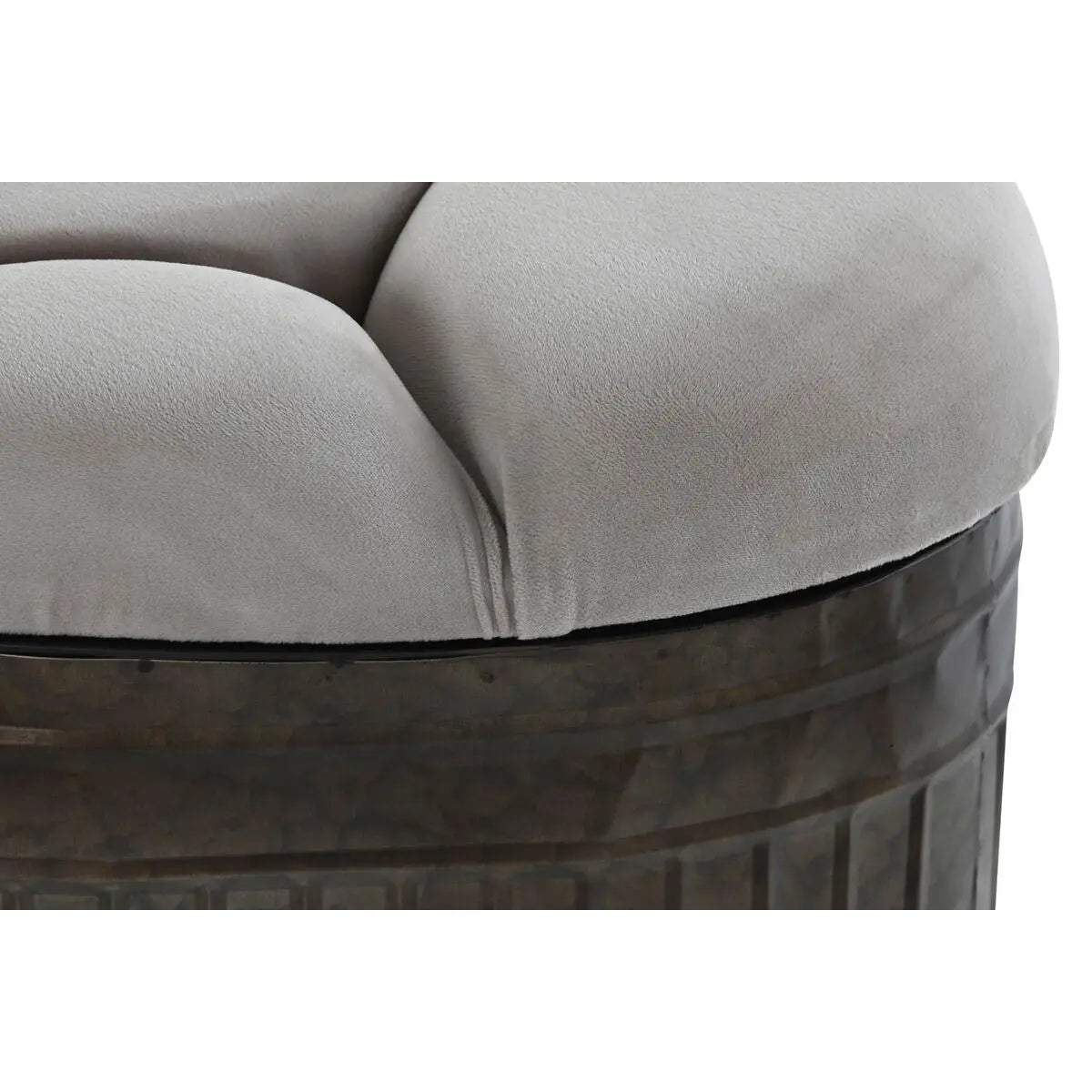 Banquette DKD Home Decor   Beige Métal Polyester Brun foncé (121 x 44 x 47,5 cm) Mamm