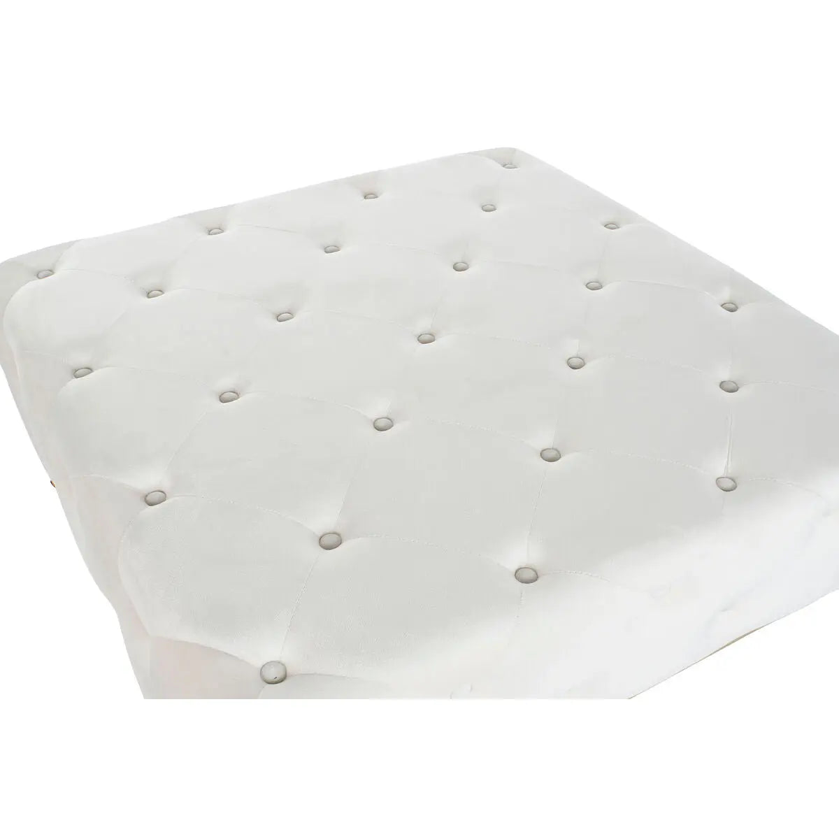 Banquette DKD Home Decor Blanc Doré Métal 100 x 100 x 45 cm Mamm