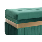 Banquette DKD Home Decor Bleu Vert Orange Doré Bois MDF 93 x 47 x 45 cm (3 Unités) Mamm