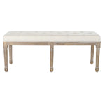 Banquette DKD Home Decor   Bois d'hévéa 122 x 41 x 46 cm Mamm