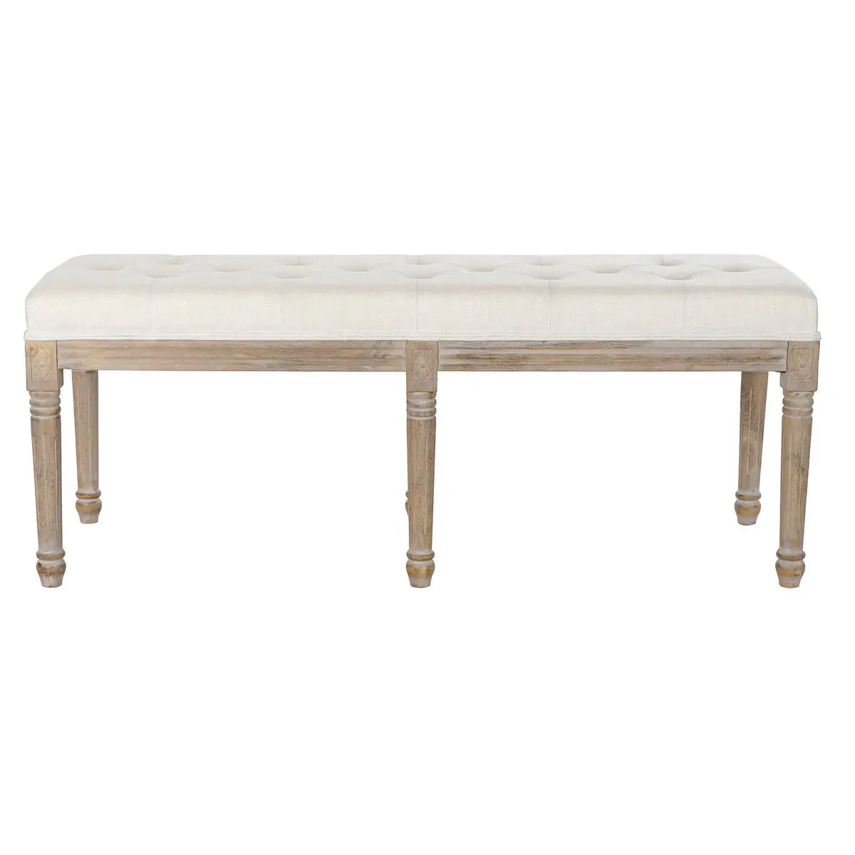Banquette DKD Home Decor   Bois d'hévéa 122 x 41 x 46 cm Mamm