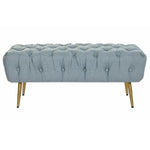 Banquette DKD Home Decor Gris 103 x 46 x 42 cm 103 x 46 x 43 cm Métal Vert Mamm