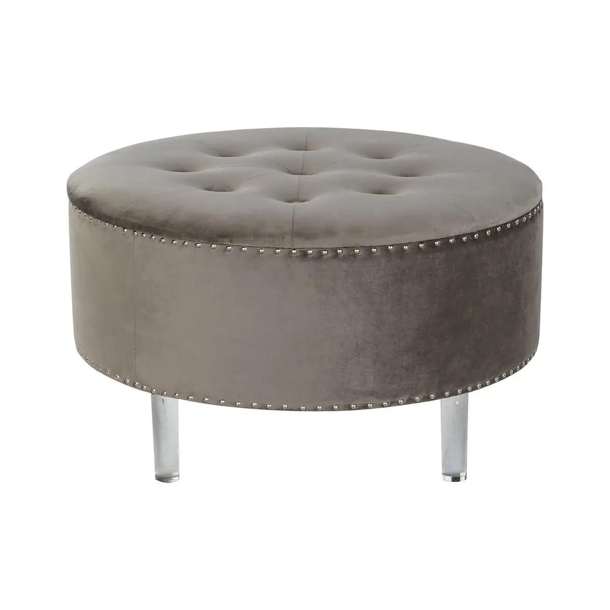 Banquette DKD Home Decor Gris Argenté Bois MDF 80 x 80 x 43 cm Mamm