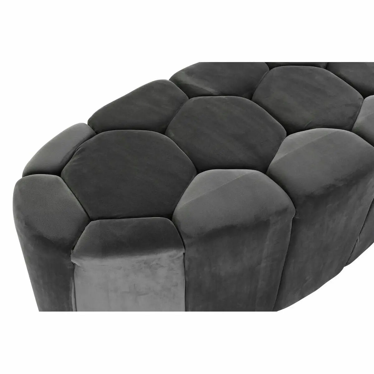 Banquette DKD Home Decor Gris Bois MDF 125 x 53 x 46,5 cm Mamm