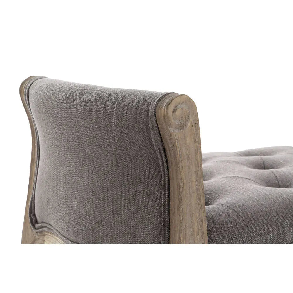Banquette DKD Home Decor Gris Naturel Bois d'hévéa 65 x 46 x 60 cm Mamm