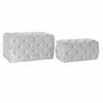 Banquette DKD Home Decor   Gris Polyester Velours Bois MDF (88 x 53 x 48 cm) Mamm