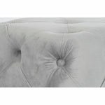 Banquette DKD Home Decor   Gris Polyester Velours Bois MDF (88 x 53 x 48 cm) Mamm