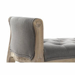 Banquette DKD Home Decor   Naturel Gris foncé Bois d'hévéa Toile 109 x 44,5 x 60 cm Mamm