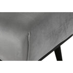 Banquette DKD Home Decor Noir Gris 70 x 50 x 42 cm Mamm