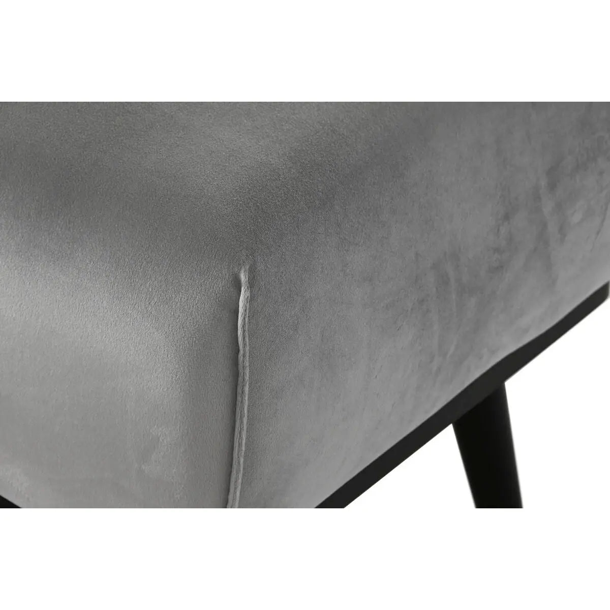 Banquette DKD Home Decor Noir Gris 70 x 50 x 42 cm Mamm