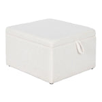 Banquette Home ESPRIT Blanc Polyester Bois MDF 60 x 60 x 36 cm Mamm