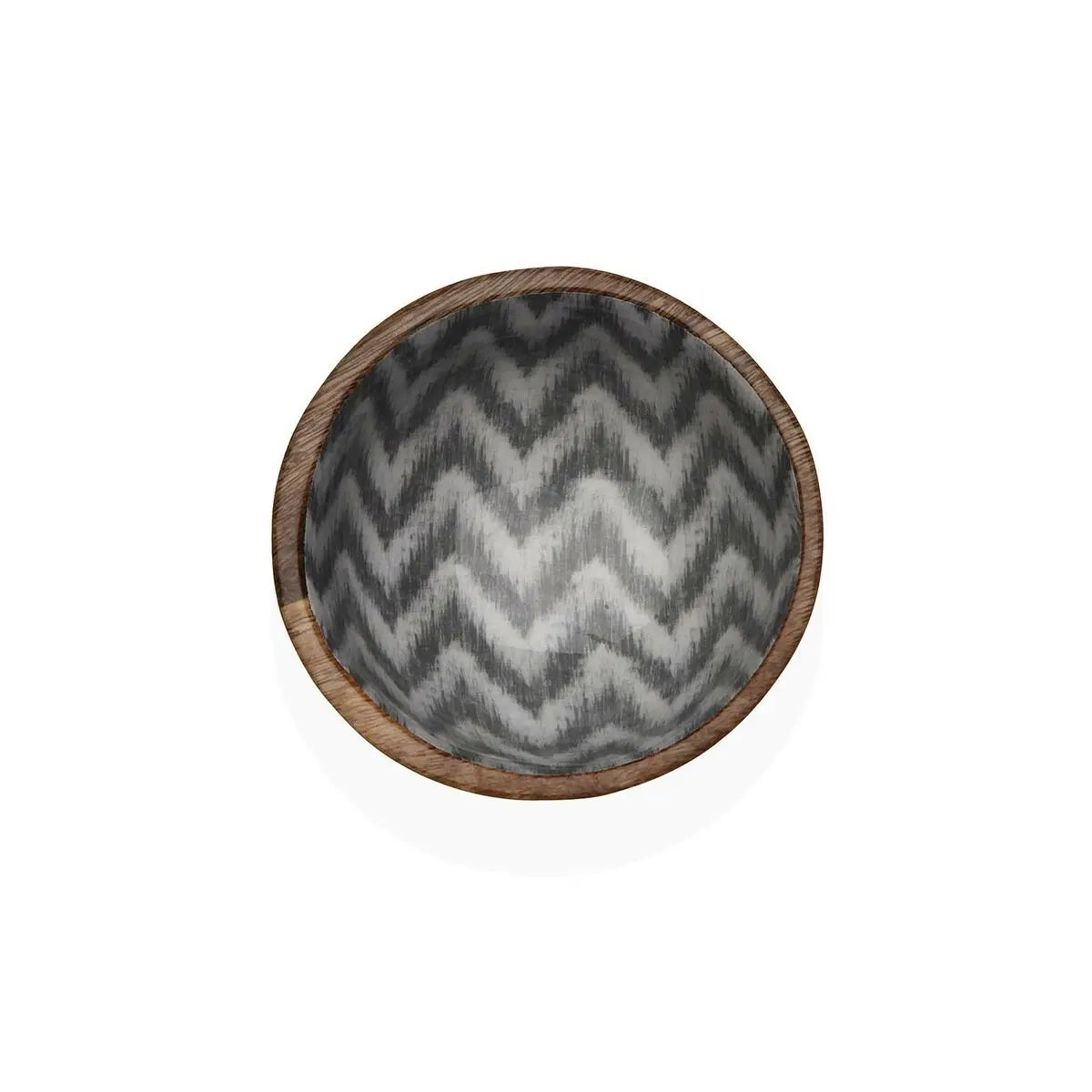 Bol Versa Chevron Bambou Porcelaine Bois de manguier Bigbuy