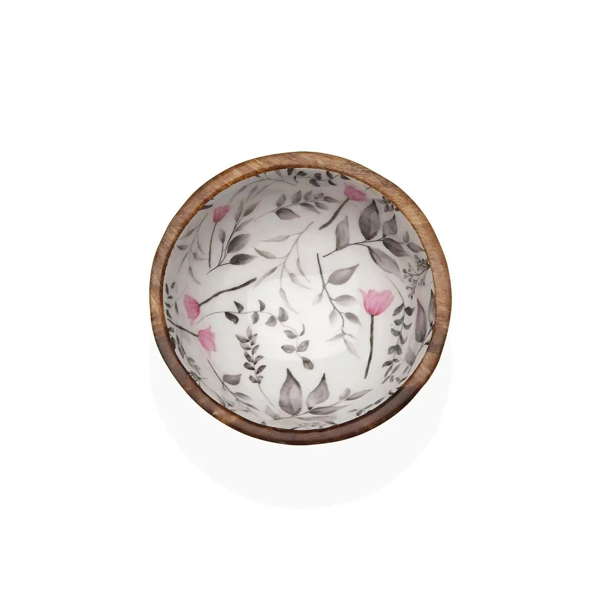 Bol Versa Laison Bambou Porcelaine Bois de manguier Bigbuy