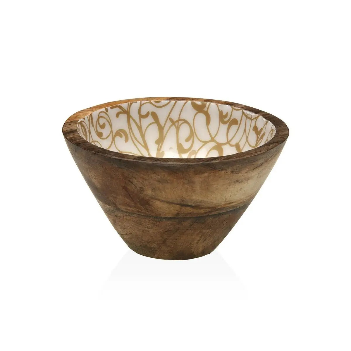 Bol Versa Serpentine Bambou Porcelaine Bois de manguier Bigbuy