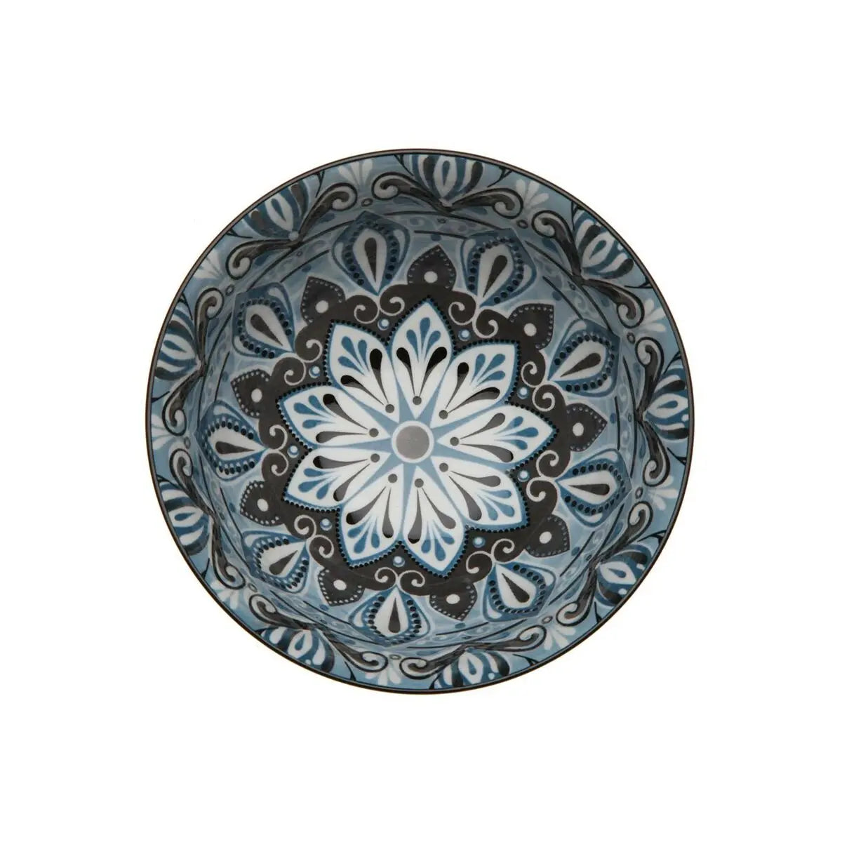 Bol pour Apéritifs Versa Bleu Céramique Porcelaine 15,5 x 7 x 15,5 cm Bigbuy