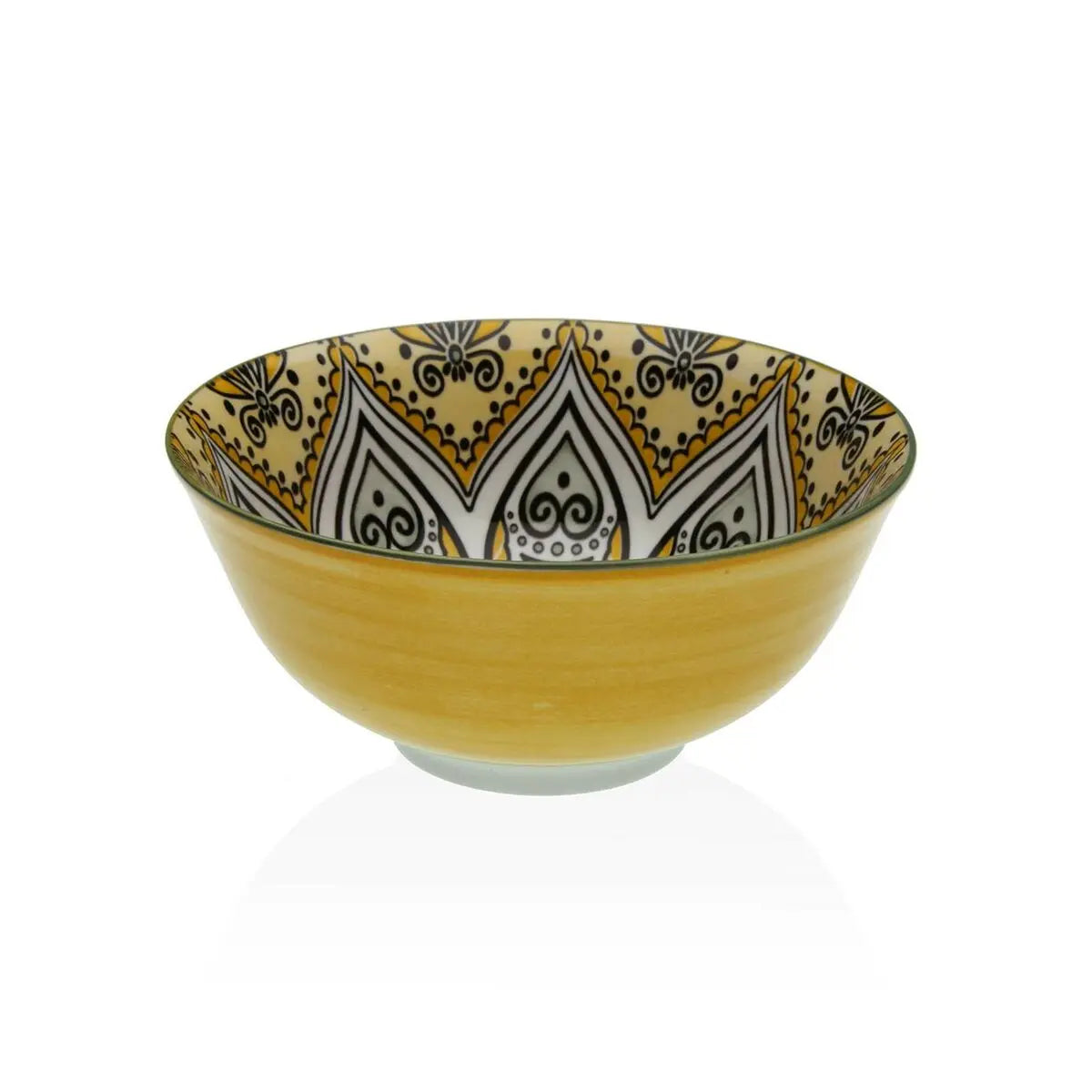 Bol pour Apéritifs Versa Jaune Céramique Porcelaine 15,5 x 7 x 15,5 cm Bigbuy