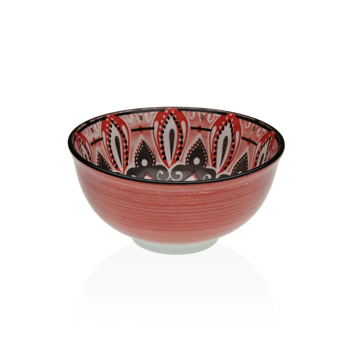 Bol pour Apéritifs Versa Rouge Céramique Porcelaine 11,5 x 6 x 11,5 xm Bigbuy