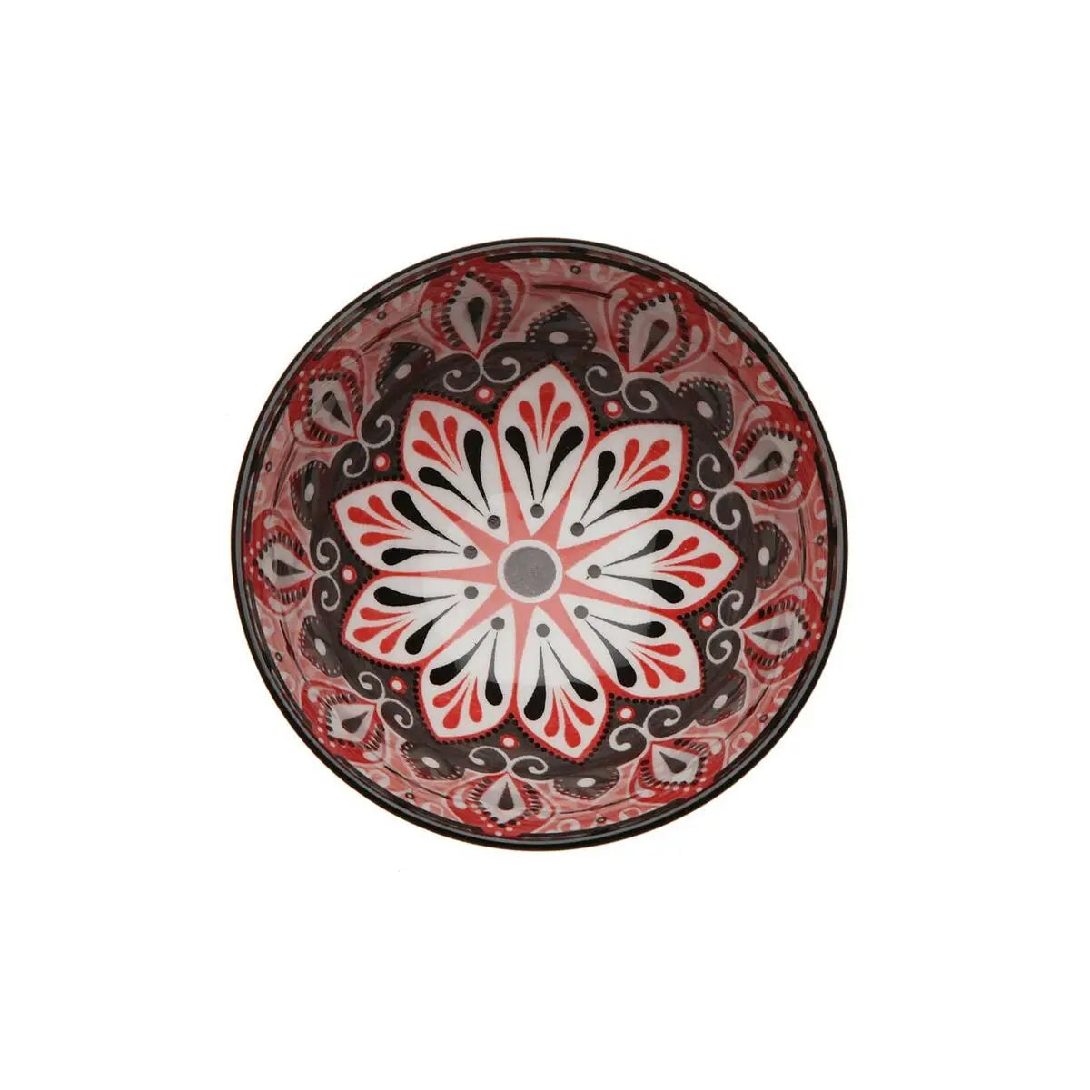 Bol pour Apéritifs Versa Rouge Céramique Porcelaine 11,5 x 6 x 11,5 xm Bigbuy