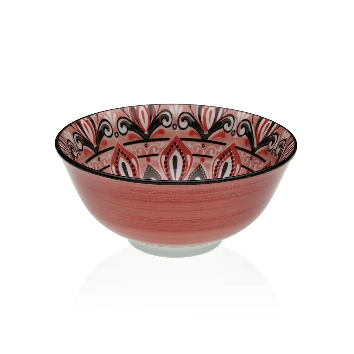 Bol pour Apéritifs Versa Rouge Céramique Porcelaine 15,5 x 7 x 15,5 cm Bigbuy