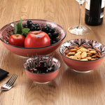 Bol pour Apéritifs Versa Rouge Céramique Porcelaine 15,5 x 7 x 15,5 cm Bigbuy