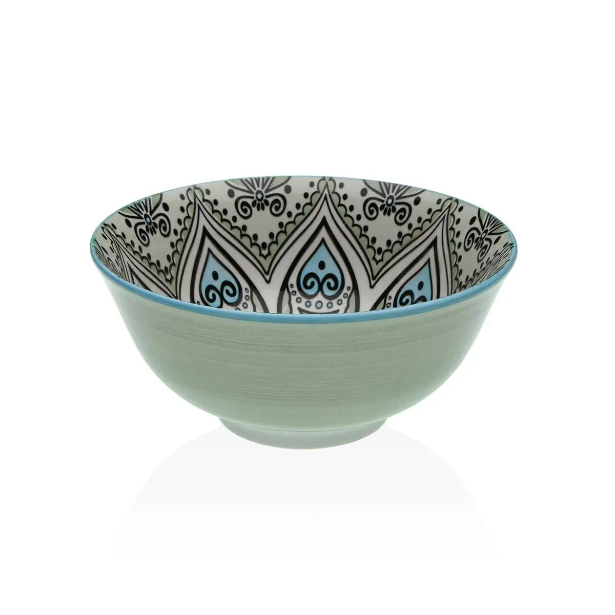Bol pour Apéritifs Versa Vert Céramique Porcelaine 15,5 x 7 x 15,5 cm Bigbuy
