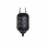 Bougeoir DKD Home Decor Marron Noir Métal Verre Corde (22 x 22 x 43 cm) Bigbuy