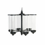 Bougeoir DKD Home Decor Noir Métal Verre (53 x 53 x 52 cm) Bigbuy