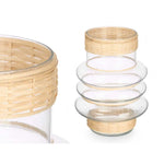 Bougeoir GiftDecor SG-29857 Transparent Naturel verre Rotin 18 x 24 x 18 cm (6 Unités) Mamm