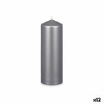 Bougie Argenté 7 x 20 x 7 cm (12 Unités) Mamm