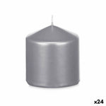 Bougie Argenté 7 x 7,5 x 7 cm (24 Unités) Mamm