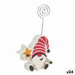 Cadre Photos Multicouleur Gnome Étoile de Noël Métal Bois MDF 8,5 x 15,5 x 2 cm (24 Unités) Mamm
