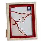 Cadre photo 18,8 x 2 x 24 cm Verre Rouge Bois Marron Plastique (6 Unités) Mamm
