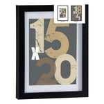 Cadre photo 20,5 x 2,5 x 26,5 cm Noir verre Bois MDF (6 Unités) Mamm